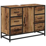 Casa si Gradina - Mobilier - Seturi de mobilier - Seturi baie - Set de mobilier pentru baie 3 pcs Lemn vechi 80 x 33 x 60 cm - Infinity.ro