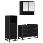 Casa si Gradina - Mobilier - Seturi de mobilier - Seturi baie - Set de mobilier pentru baie 3 pcs Lemn vechi 80 x 33 x 60 cm - Infinity.ro