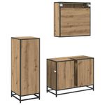 Casa si Gradina - Mobilier - Seturi de mobilier - Seturi baie - Set de mobilier pentru baie cu sertar 3 pcs stejar artizanal - Infinity.ro