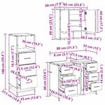 Casa si Gradina - Mobilier - Seturi de mobilier - Seturi baie - Set de mobilier pentru baie cu sertar 3 pcs stejar artizanal - Infinity.ro