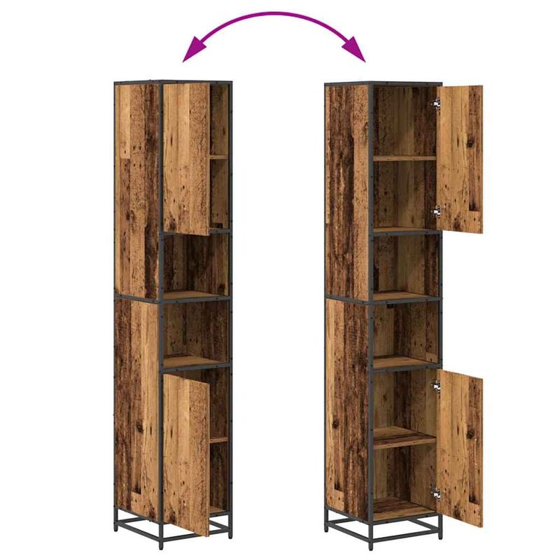 Casa si Gradina - Mobilier - Seturi de mobilier - Seturi baie - Set de mobilier pentru baie 3 pcs Lemn vechi 80 x 33 x 60 cm - Infinity.ro