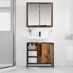 Casa si Gradina - Mobilier - Seturi de mobilier - Seturi baie - Set de mobilier pentru baie 2 pcs Lemn vechi 65 x 33 x 60 cm - Infinity.ro