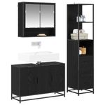 Casa si Gradina - Mobilier - Seturi de mobilier - Seturi baie - Set de mobilier pentru baie 3 pcs Lemn vechi 90 x 33 x 60 cm - Infinity.ro
