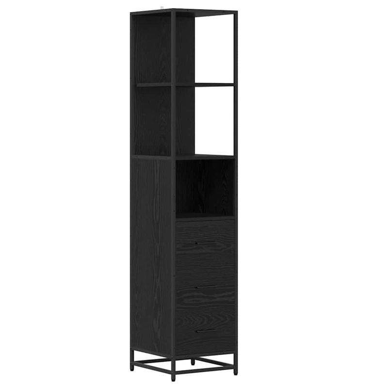 Casa si Gradina - Mobilier - Seturi de mobilier - Seturi baie - Set de mobilier pentru baie 3 pcs Stejar negru 90 x 33 x 60 cm - Infinity.ro