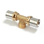 Casa si Gradina - Sanitare - Instalatii hidro - Fitinguri - Teu presare Giacomini RM153Y049, filet exterior 3/4”, pentru teava multistrat diametru 26 mm - Infinity.ro