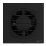 Casa si Gradina - Sanitare - Suporturi si accesorii baie - Sisteme de ventilatie - Ventilator de perete VentEurope ELEGIA100BDBM, patrat, diametru 100 mm, debit 100 mc/h, 7.8W, IP45, silentios, Negru Mat - Infinity.ro