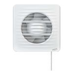 Casa si Gradina - Sanitare - Suporturi si accesorii baie - Sisteme de ventilatie - Ventilator de perete VentEurope CLASSIC150PS, snur pornire/oprire, 150 mm, debit 290 mc/h, 16W, IP24, plasa anti-insecte - Infinity.ro