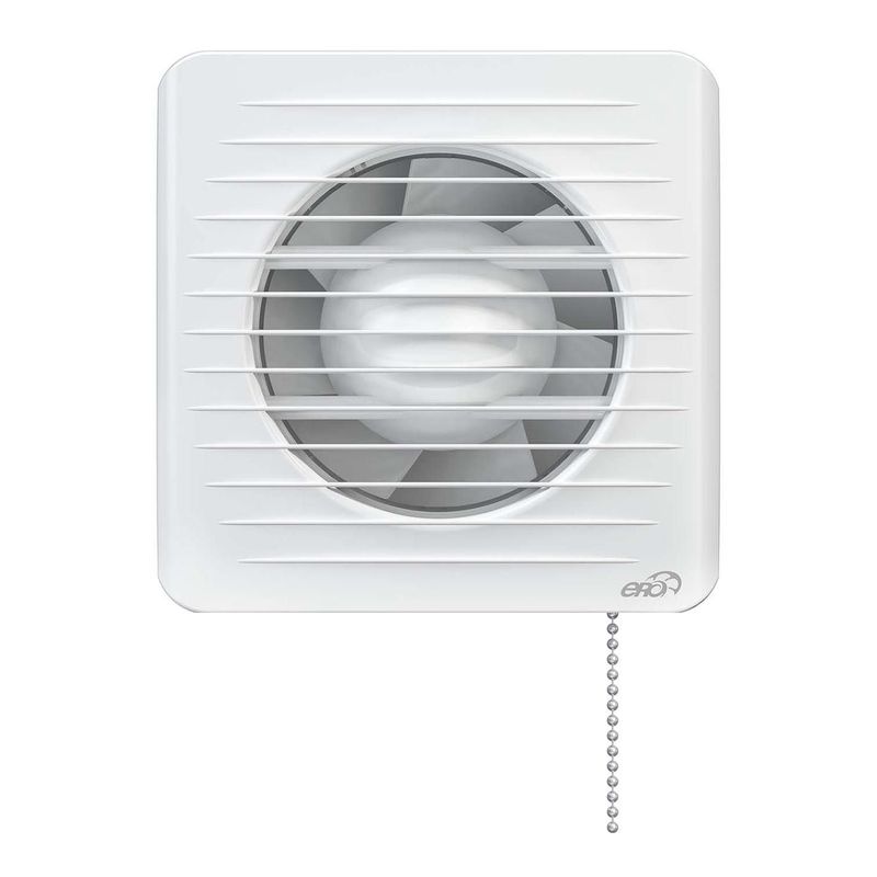 Casa si Gradina - Sanitare - Suporturi si accesorii baie - Sisteme de ventilatie - Ventilator de perete VentEurope CLASSIC150PS, snur pornire/oprire, 150 mm, debit 290 mc/h, 16W, IP24, plasa anti-insecte - Infinity.ro