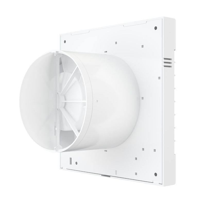 Casa si Gradina - Sanitare - Suporturi si accesorii baie - Sisteme de ventilatie - Ventilator de perete VentEurope AUTO100, patrat, diametru 100 mm, debit 85 mc/h, 16W, IP24, jaluzele automate, Alb - Infinity.ro