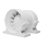 Casa si Gradina - Sanitare - Suporturi si accesorii baie - Sisteme de ventilatie - Ventilator de baie VentEurope PRIMO125, diametru 125 mm, debit 195 m³/h, 18W, IP24, motor cu rulmenti - Infinity.ro