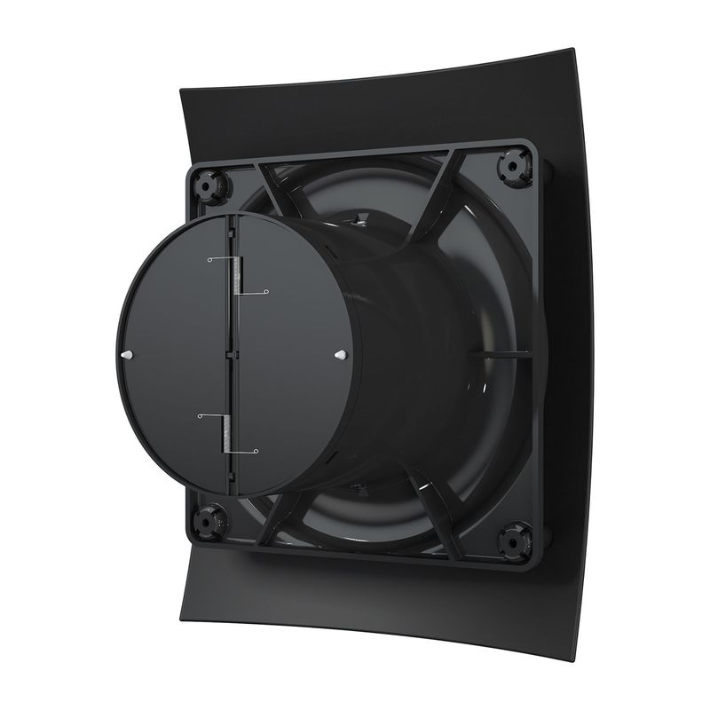 Casa si Gradina - Sanitare - Suporturi si accesorii baie - Sisteme de ventilatie - Ventilator de perete VentEurope FRESH100BDMB, diametru 100 mm, debit 90 m³/h, 9W, IP24, supapa antiretur silentioasa - Infinity.ro