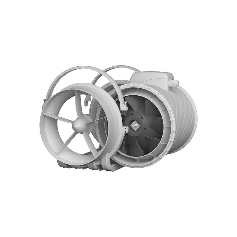 Casa si Gradina - Sanitare - Suporturi si accesorii baie - Sisteme de ventilatie - Ventilator de canal VentEurope MONSOON2502SP, diametru 248 mm, debit 1560 m³/h, 180W, IP44, 2 viteze, Alb - Infinity.ro