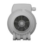 Casa si Gradina - Sanitare - Suporturi si accesorii baie - Sisteme de ventilatie - Ventilator de canal VentEurope MONSOON1002SP, diametru 99 mm, debit 250 m³/h, 25W, IP44, 2 viteze - Infinity.ro