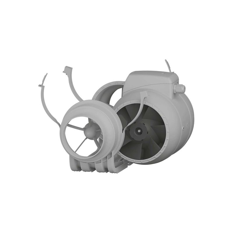 Casa si Gradina - Sanitare - Suporturi si accesorii baie - Sisteme de ventilatie - Ventilator de canal VentEurope MONSOON1002SP, diametru 99 mm, debit 250 m³/h, 25W, IP44, 2 viteze - Infinity.ro