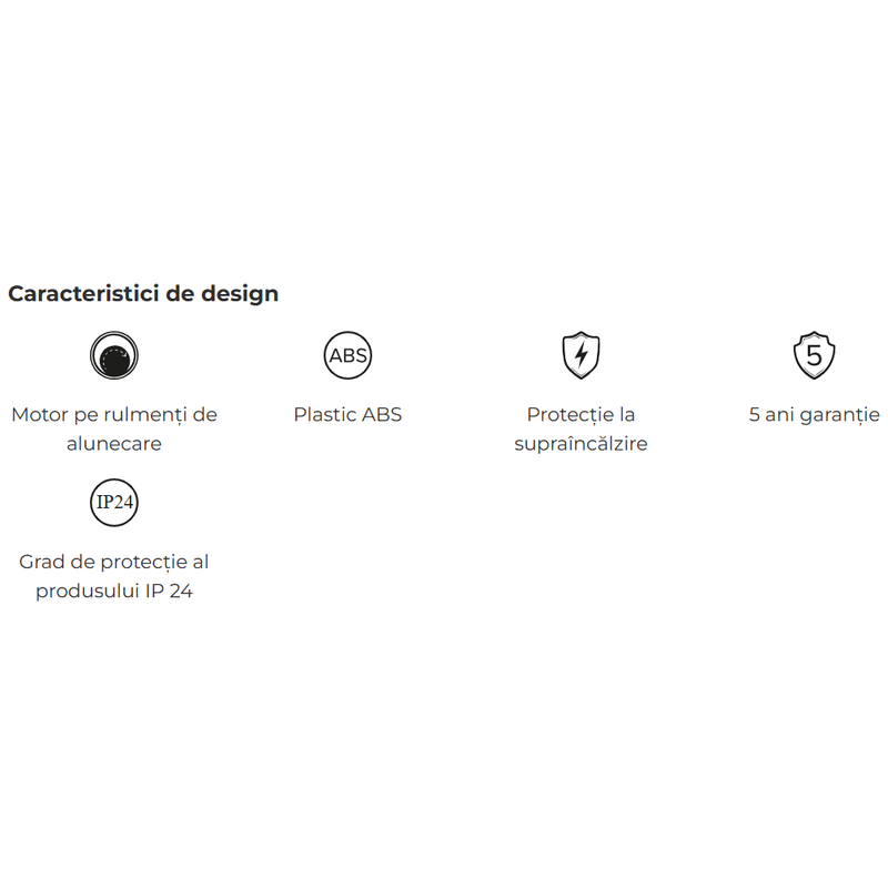 Casa si Gradina - Sanitare - Suporturi si accesorii baie - Sisteme de ventilatie - Ventilator de tubulatura cu rulmenti cu bile VentEurope WAY150BB, diametru 150 mm, debit 300 mc/h, 22W, IP24 - Infinity.ro