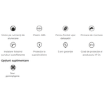 Casa si Gradina - Sanitare - Suporturi si accesorii baie - Sisteme de ventilatie - Ventilator de perete VentEurope STREAM100BC, patrat, clapeta antiretur, diametru 100 mm, debit 95 mc/h, 14W, IP24 - Infinity.ro