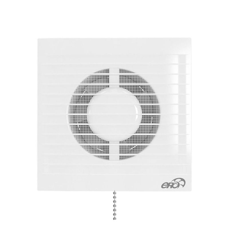 Casa si Gradina - Sanitare - Suporturi si accesorii baie - Sisteme de ventilatie - Ventilator de perete VentEurope REFINED150BDPS, snur pornire/oprire, clapeta antiretur,150 mm, debit 250 mc/h, 16W, IP24 - Infinity.ro