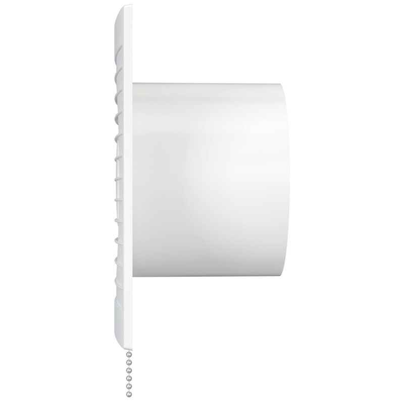 Casa si Gradina - Sanitare - Suporturi si accesorii baie - Sisteme de ventilatie - Ventilator baie cu clapeta antiretur VentEurope REFINED100BD, diametru 100 mm, plasa  clapeta, 90 mc/h, IP24, 14W - Infinity.ro