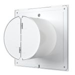Casa si Gradina - Sanitare - Suporturi si accesorii baie - Sisteme de ventilatie - Ventilator baie cu clapeta antiretur VentEurope REFINED100BD, diametru 100 mm, plasa  clapeta, 90 mc/h, IP24, 14W - Infinity.ro
