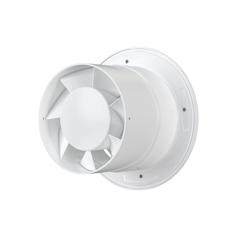 Casa si Gradina - Sanitare - Suporturi si accesorii baie - Sisteme de ventilatie - Ventilator de baie VentEurope CIRCLE100, diametru 100 mm, debit 105 m³/h, 14W, IP24,  axial de perete si tavan - Infinity.ro