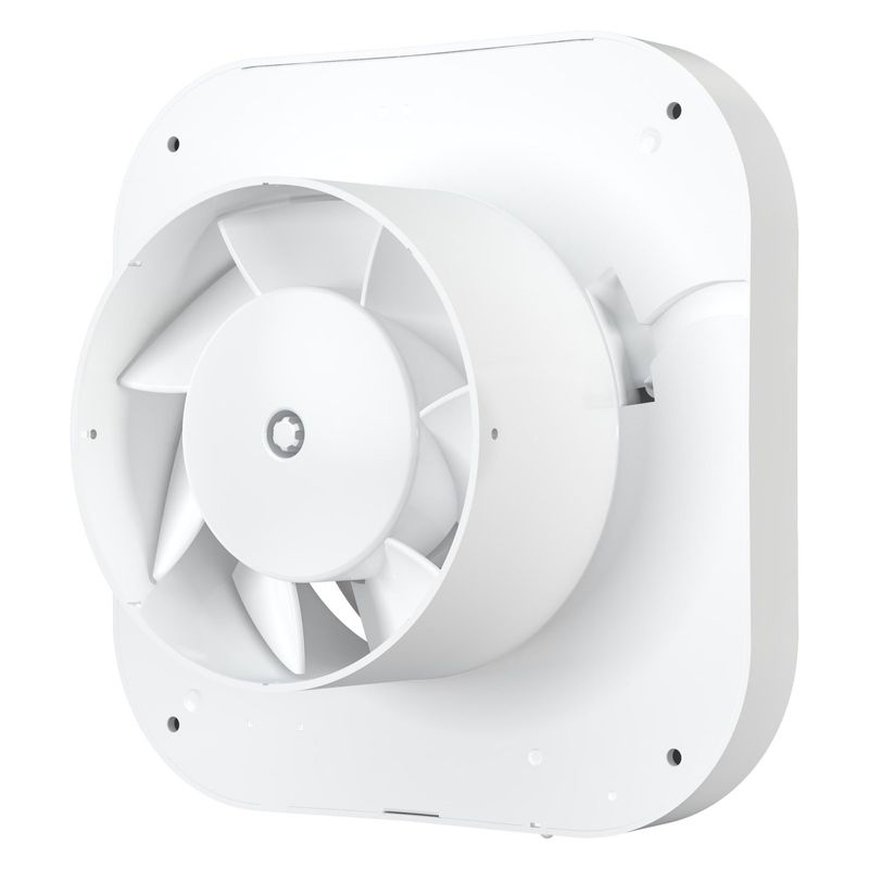 Casa si Gradina - Sanitare - Suporturi si accesorii baie - Sisteme de ventilatie - Ventilator de baie VentEurope ROUND125BDHT, senzor de umiditate, timer, clapeta antiretur, 125 mm, 150 m³/h, 20W, IP24 - Infinity.ro