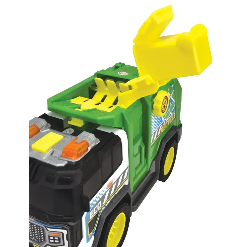 Jucarii, Copii si Bebe - Jucarii si jocuri - Vehicule si jucarii cu telecomanda - Utilaje constructie de jucarie - Camion de reciclare cu lumini si sunete, 30 cm - Infinity.ro