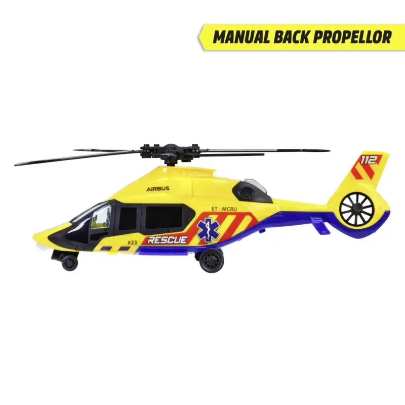 Jucarii, Copii si Bebe - Jucarii si jocuri - Vehicule si jucarii cu telecomanda - Elicoptere, avioane si nave de jucarie - Elicopter de salvare Dickie Toys Airbus H160, 23 cm - Infinity.ro