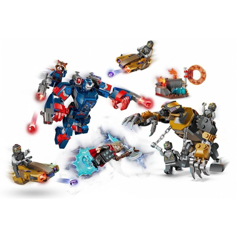 Jucarii, Copii si Bebe - Jucarii si jocuri - Seturi de constructie si cuburi - Seturi de constructie - LEGO Super Heroes Thor vs Chitauri din Razbunatorii: Sfarsitul jocului 76322 - Infinity.ro