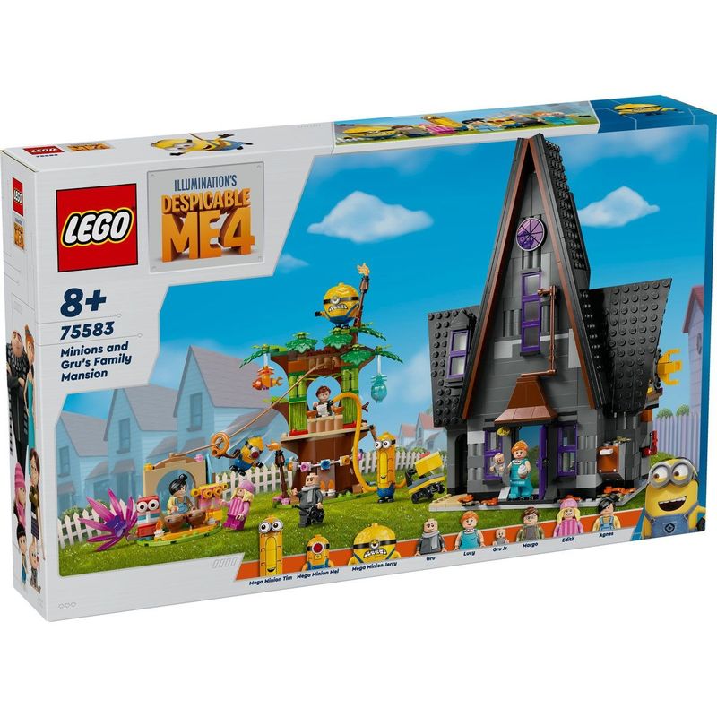 Jucarii, Copii si Bebe - Jucarii si jocuri - Seturi de constructie si cuburi - Seturi de constructie - LEGO Despicable Me Resedinta de familie a lui Gru si a Minionilor 75583 - Infinity.ro