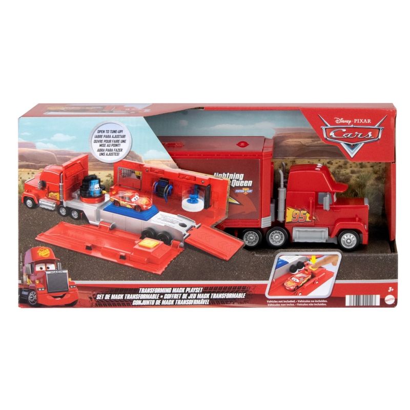 Jucarii, Copii si Bebe - Jucarii si jocuri - Vehicule si jucarii cu telecomanda - Utilaje constructie de jucarie - Set de joaca, Disney Cars, Camion Transformabil Mack - Infinity.ro
