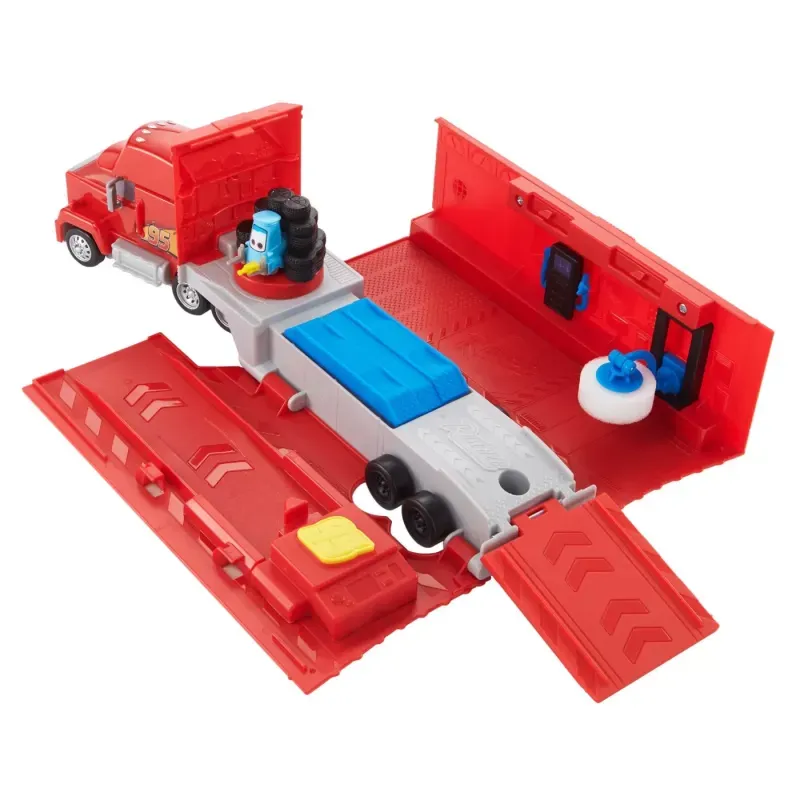 Jucarii, Copii si Bebe - Jucarii si jocuri - Vehicule si jucarii cu telecomanda - Utilaje constructie de jucarie - Set de joaca, Disney Cars, Camion Transformabil Mack - Infinity.ro