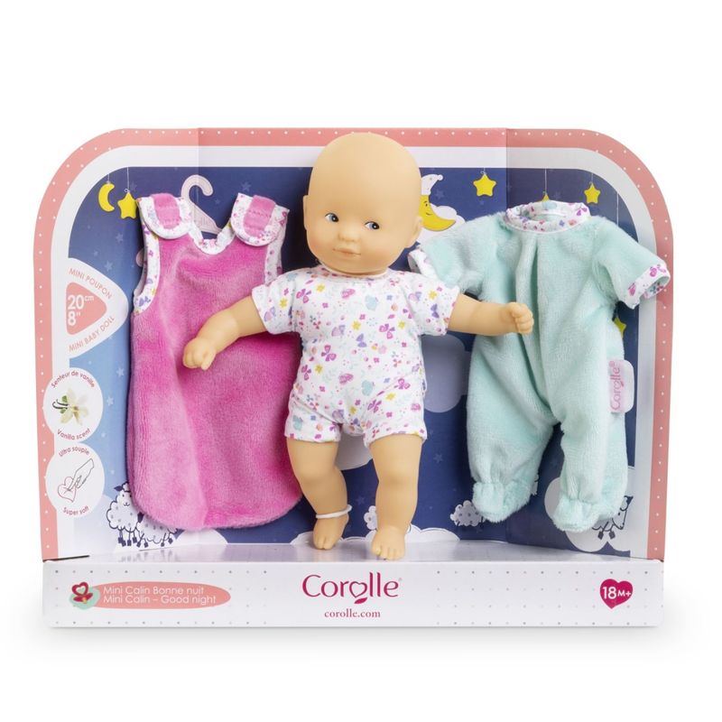 Jucarii, Copii si Bebe - Jucarii si jocuri - Papusi si accesorii - Papusi - Set Bebelusul Calin Noapte Buna alb 20cm - Infinity.ro