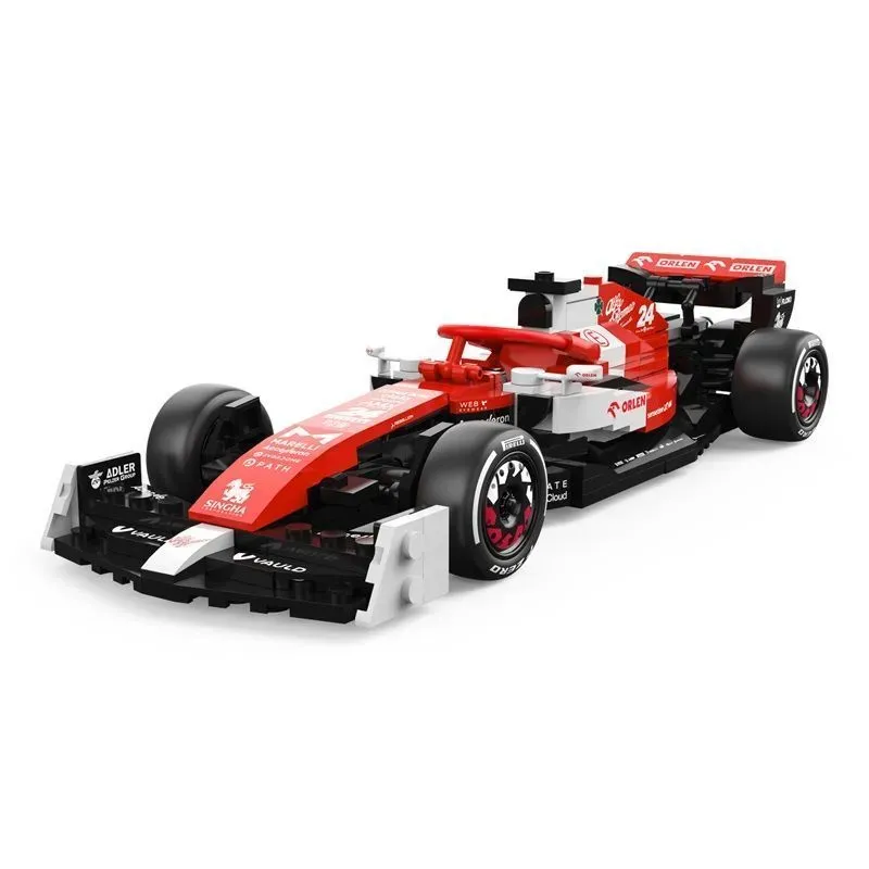 Jucarii, Copii si Bebe - Jucarii si jocuri - Seturi de constructie si cuburi - Seturi de constructie - Set constructie masinuta, Rastar, Alfa Romeo, F1 C42, 1:24, 340 piese - Infinity.ro