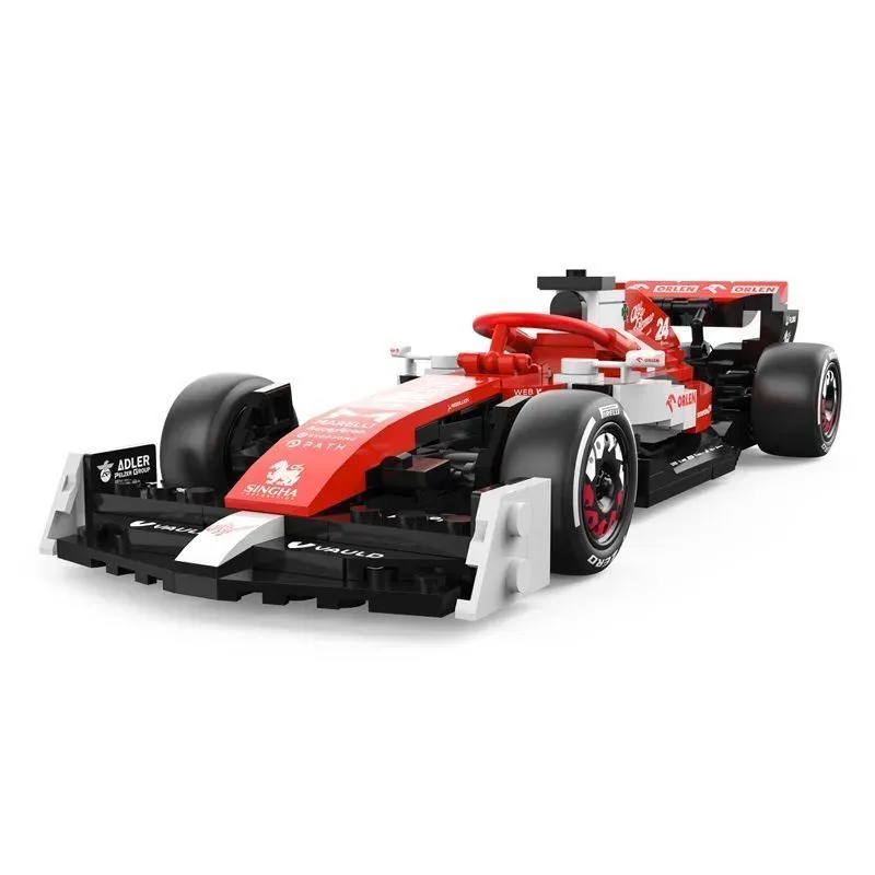 Jucarii, Copii si Bebe - Jucarii si jocuri - Seturi de constructie si cuburi - Seturi de constructie - Set constructie masinuta, Rastar, Alfa Romeo, F1 C42, 1:24, 340 piese - Infinity.ro
