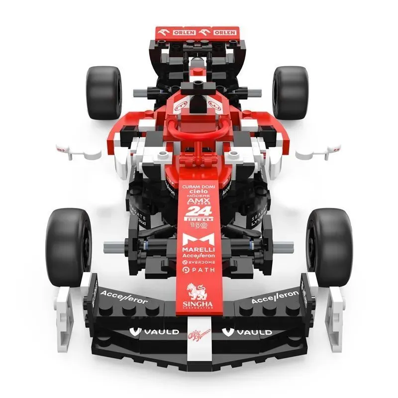 Jucarii, Copii si Bebe - Jucarii si jocuri - Seturi de constructie si cuburi - Seturi de constructie - Set constructie masinuta, Rastar, Alfa Romeo, F1 C42, 1:24, 340 piese - Infinity.ro