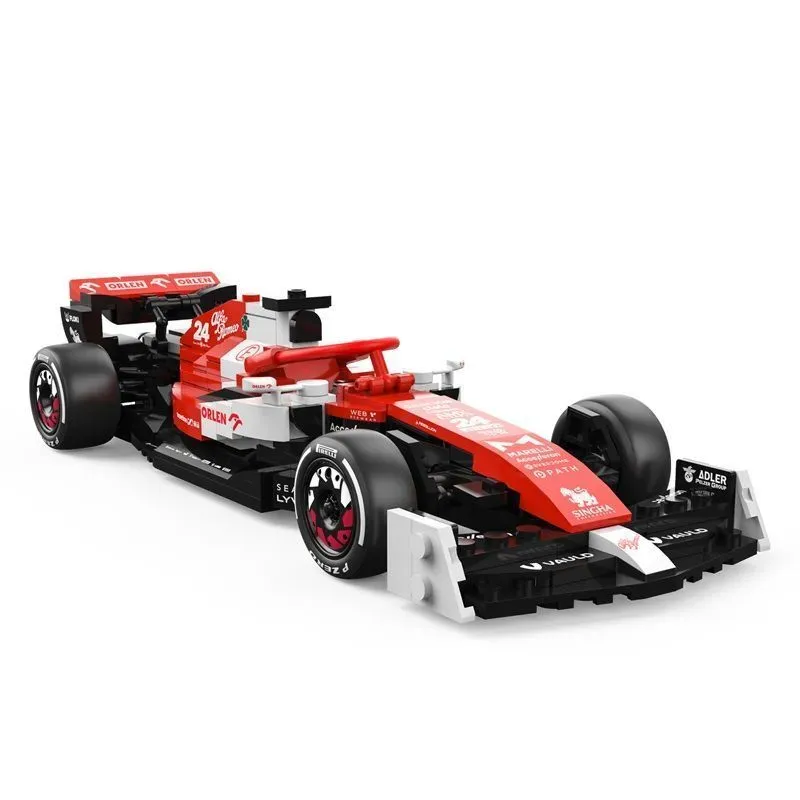 Jucarii, Copii si Bebe - Jucarii si jocuri - Seturi de constructie si cuburi - Seturi de constructie - Set constructie masinuta, Rastar, Alfa Romeo, F1 C42, 1:24, 340 piese - Infinity.ro