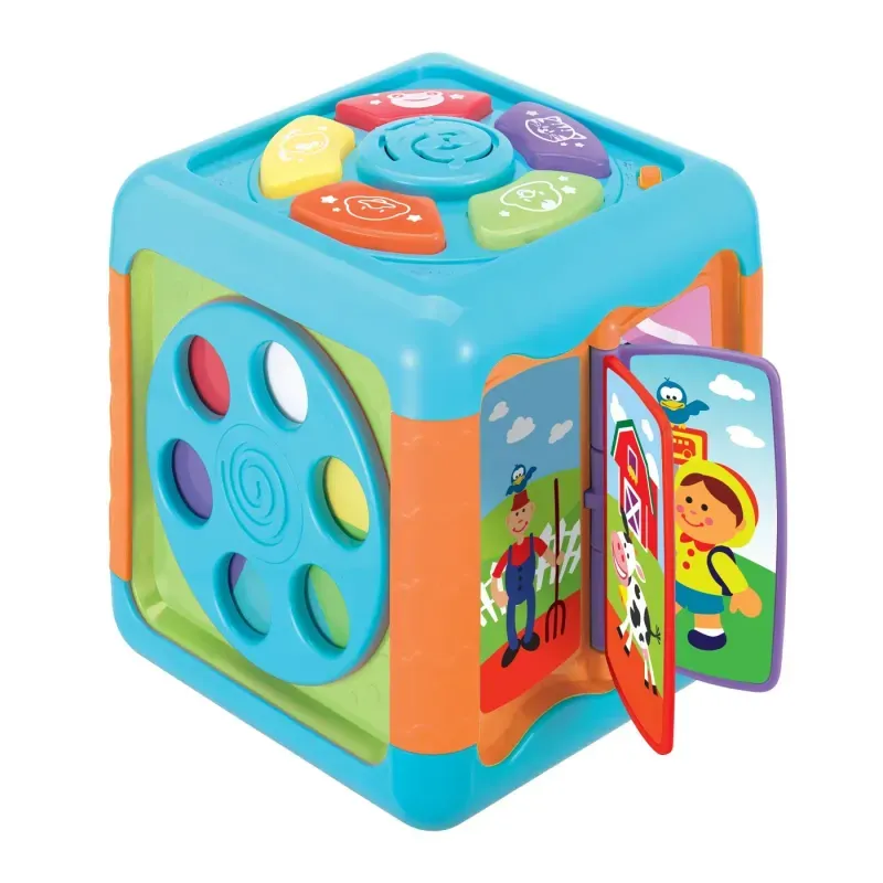 Jucarii, Copii si Bebe - Jucarii si jocuri - Jucarii & jocuri educative - Jocuri si jucarii educative - Cubul educativ cu activitati pentru bebelusi - Infinity.ro