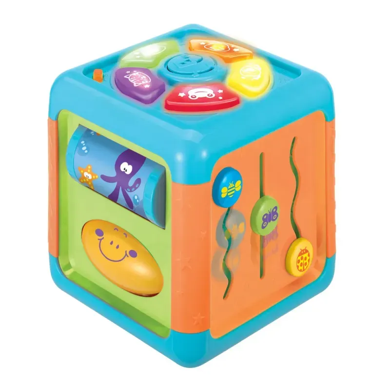 Jucarii, Copii si Bebe - Jucarii si jocuri - Jucarii & jocuri educative - Jocuri si jucarii educative - Cubul educativ cu activitati pentru bebelusi - Infinity.ro