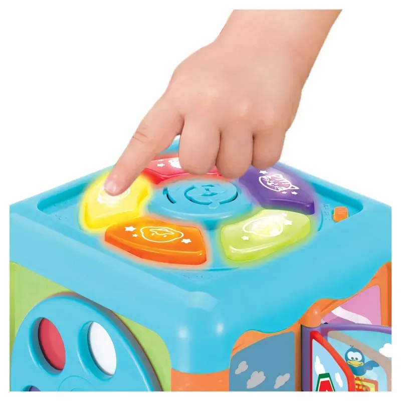 Jucarii, Copii si Bebe - Jucarii si jocuri - Jucarii & jocuri educative - Jocuri si jucarii educative - Cubul educativ cu activitati pentru bebelusi - Infinity.ro