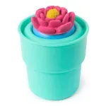Jucarii, Copii si Bebe - Jucarii si jocuri - Jucarii & jocuri educative - Pasta, lut si nisip modelabil - Set de joaca cu nisip, Kinetic Sand, Floare Squish Blossom - Infinity.ro