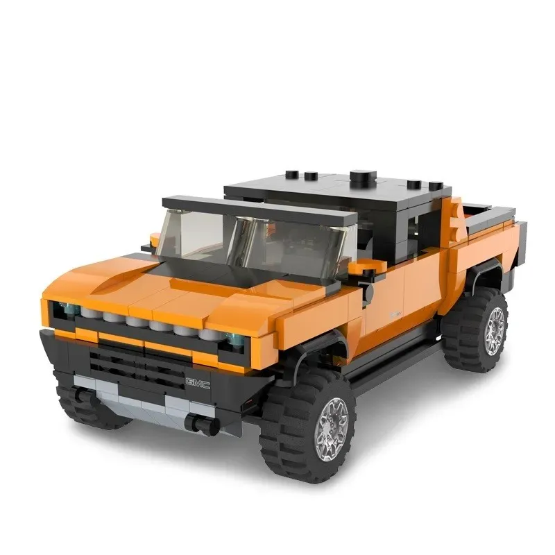Jucarii, Copii si Bebe - Jucarii si jocuri - Seturi de constructie si cuburi - Seturi de constructie - Masinuta Construibila Hummer EV Scara 1 La 30, 431 piese - Infinity.ro