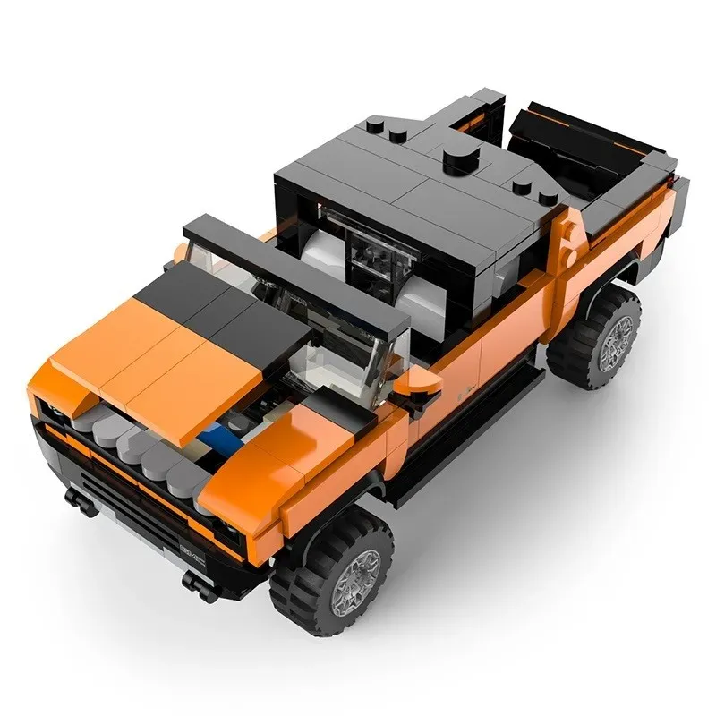 Jucarii, Copii si Bebe - Jucarii si jocuri - Seturi de constructie si cuburi - Seturi de constructie - Masinuta Construibila Hummer EV Scara 1 La 30, 431 piese - Infinity.ro