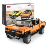 Jucarii, Copii si Bebe - Jucarii si jocuri - Seturi de constructie si cuburi - Seturi de constructie - Masinuta Construibila Hummer EV Scara 1 La 30, 431 piese - Infinity.ro