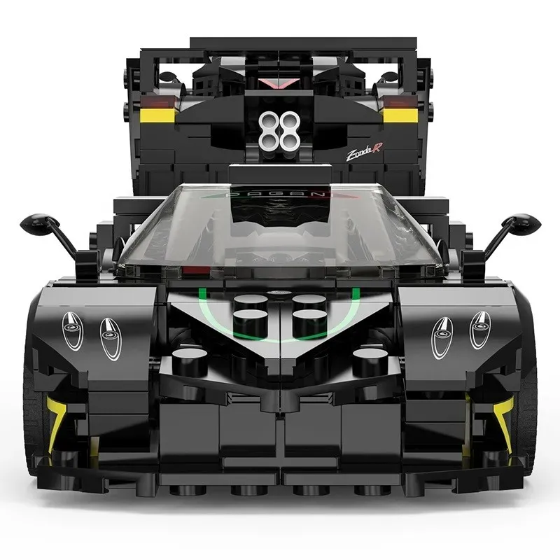 Jucarii, Copii si Bebe - Jucarii si jocuri - Seturi de constructie si cuburi - Seturi de constructie - Masinuta Construibila Pagani Zonda R Scara 1 la 28, 387 piese - Infinity.ro
