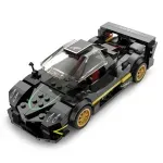Jucarii, Copii si Bebe - Jucarii si jocuri - Seturi de constructie si cuburi - Seturi de constructie - Masinuta Construibila Pagani Zonda R Scara 1 la 28, 387 piese - Infinity.ro