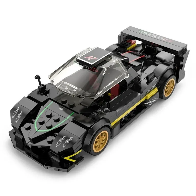 Jucarii, Copii si Bebe - Jucarii si jocuri - Seturi de constructie si cuburi - Seturi de constructie - Masinuta Construibila Pagani Zonda R Scara 1 la 28, 387 piese - Infinity.ro