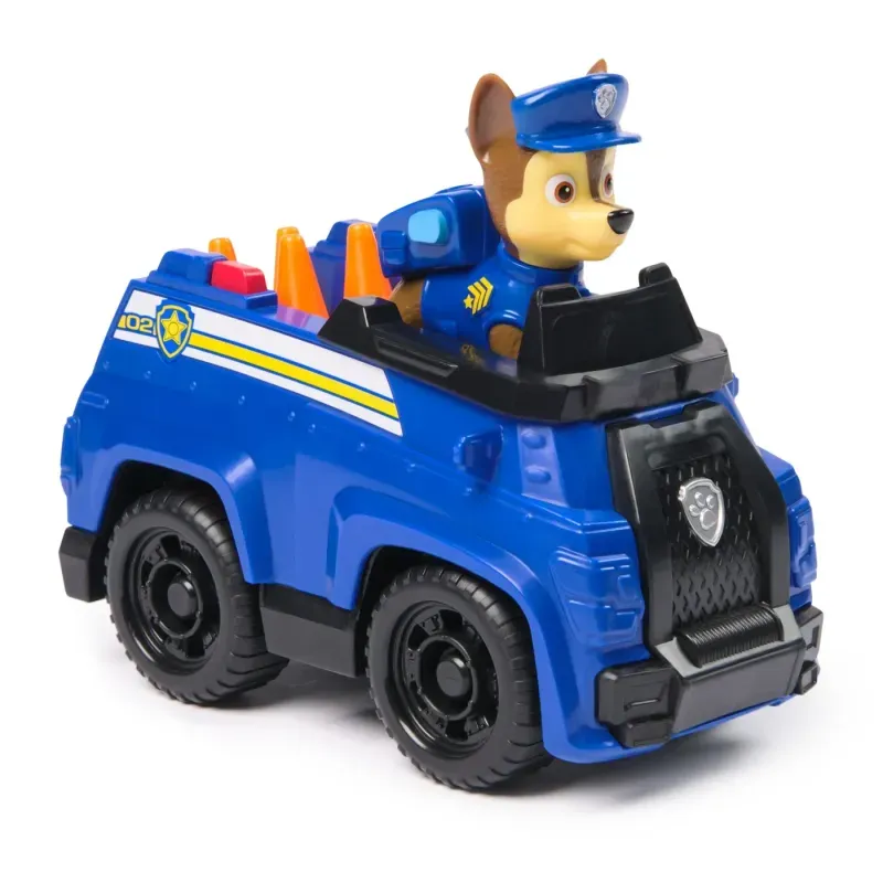 Jucarii, Copii si Bebe - Jucarii si jocuri - Vehicule si jucarii cu telecomanda - Masinute - Masina de politie cu figurina, Paw Patrol, Chase - Infinity.ro