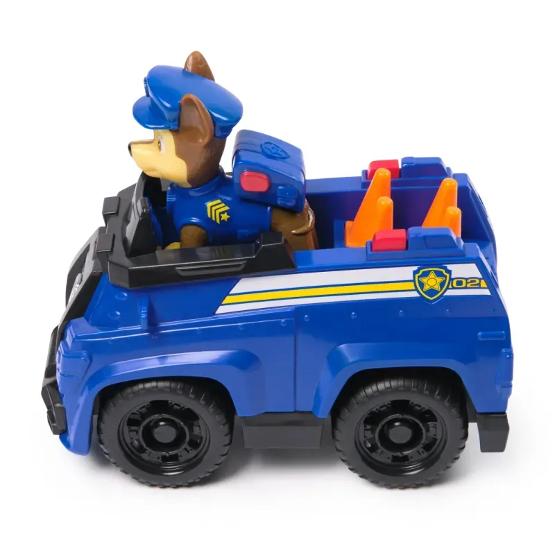 Jucarii, Copii si Bebe - Jucarii si jocuri - Vehicule si jucarii cu telecomanda - Masinute - Masina de politie cu figurina, Paw Patrol, Chase - Infinity.ro