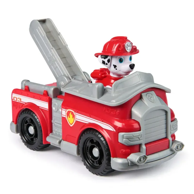 Jucarii, Copii si Bebe - Jucarii si jocuri - Vehicule si jucarii cu telecomanda - Masinute - Camion de pompieri cu figurina, Paw Patrol, Marshall - Infinity.ro