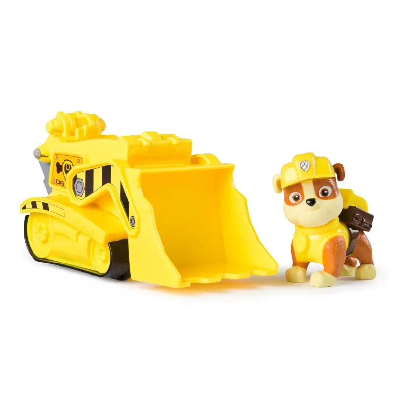 Jucarii, Copii si Bebe - Jucarii si jocuri - Vehicule si jucarii cu telecomanda - Masinute - Buldozer cu figurina, Paw Patrol, Rubble - Infinity.ro